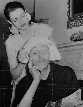 Comic Actor Mischa Auer And Wife Sesanna (susanne). Box 663 1027011626 A.jpg. Stock Photos