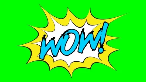 Comic art speech bubble burst with chroma key Stock Footage 107811461