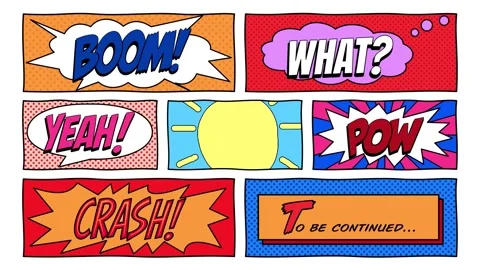 Comic assembly drawing sunny day beach Stock Footage 346561953