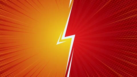 Comic background animation | 4k animated radial rays and dots pattern Background Stock Footage 276317839