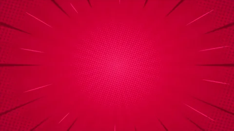 Comic background animation 4k animated radial rays dots pattern 4k background Stock Footage 276435667