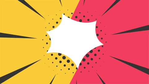 Comic Background Animation with Board Message Stock Footage 283665708
