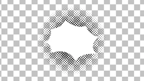 Comic Background Animation with Checkerboard and Bubble Pop Art Stock Footage 283351139