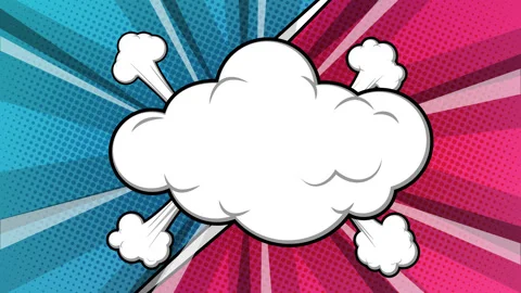 Comic background animation Stock Footage 267215674