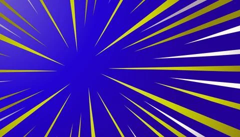 Comic background in blue, yellow and white colors Stock Illustration