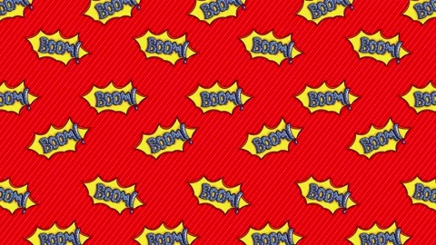 Comic Background -boom Stock Footage 213306752