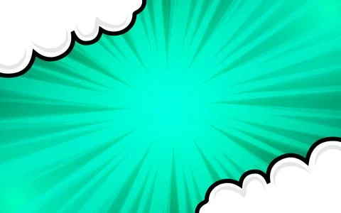 Comic background with cartoon clouds. 스톡 일러스트