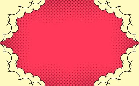 Comic background with cartoon clouds 스톡 일러스트