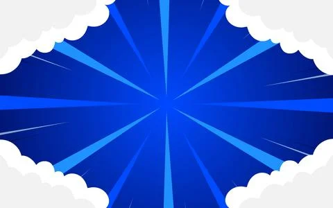 Comic background with Cloud Stock Illustration