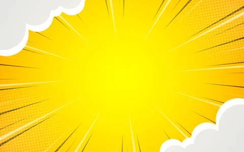 Comic background with clouds. vector illustration EPS 10. Stock Illustration