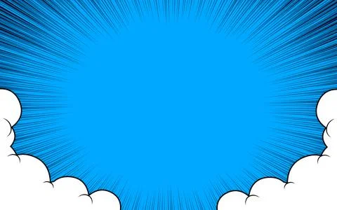 Comic background with clouds. vector illustration EPS 10. Illustrazione stock