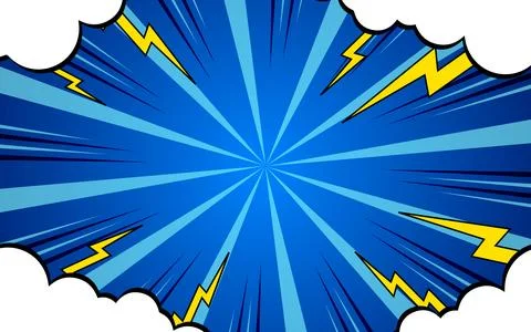 Comic background with clouds. vector illustration EPS 10. Stock Illustration