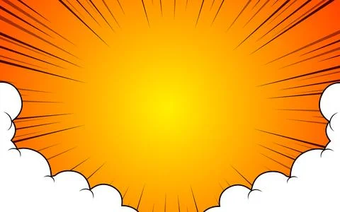 Comic background with clouds. vector illustration EPS 10. Illustrazione stock