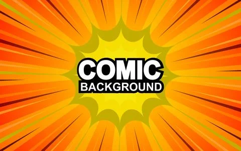 Comic background design pop art illustration Stock Illustration