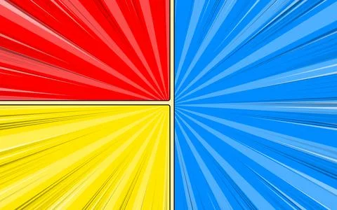 Comic background design with various colors. Vector illustration. Stock Illustration