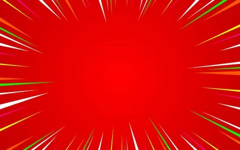 Comic background designs with red colors Stock Illustration