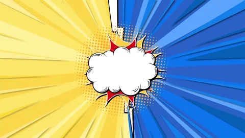 Comic Background for Dynamic Comparison Layout Stock Footage 242133855
