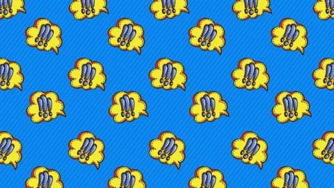 Comic Background - Exclamation Bubble Stock Footage 213306554