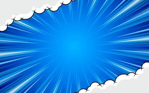 Comic background with explosion and light effects Stock Illustration