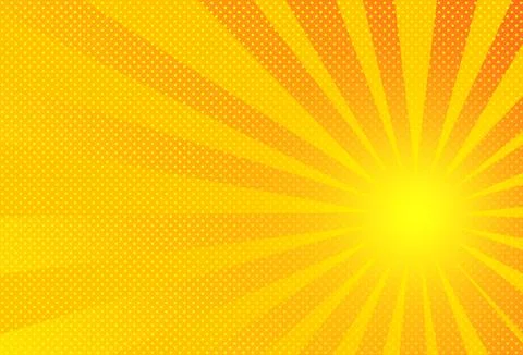 Comic background gradation orange Stock Illustration