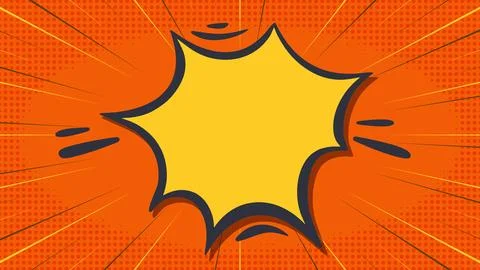 Comic background halftone and speech bubble Stock Illustration