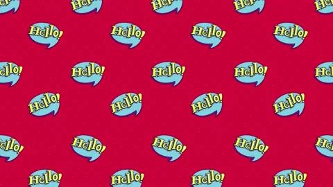 Comic Background - Hello 2 Stock Footage 213306589