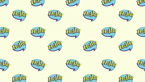 Comic Background - Hello Stock Footage 213306638
