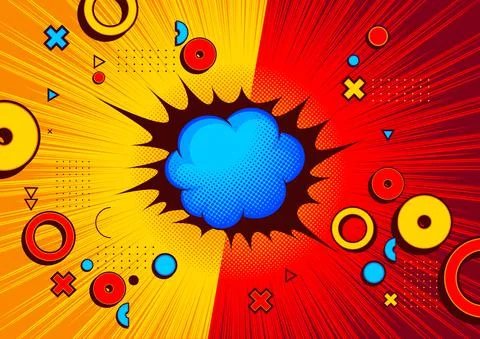 Comic background Stock Illustration