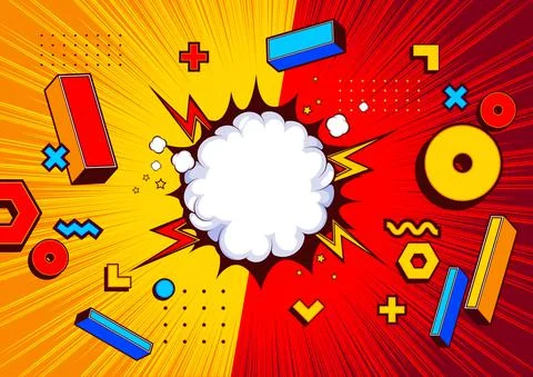 Comic background Stock Illustration