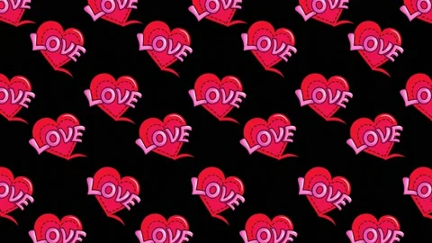 Comic Background - love 2 Stock Footage 213306633