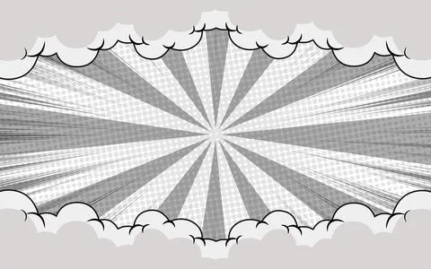 Comic background with monochrome lines. Vector illustration. 스톡 일러스트