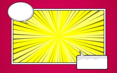 Comic background with pop art motion rays for magazines, covers, ads, banne.. Illustrazione stock