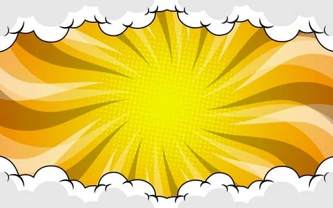 Comic background with pop art motion rays for magazines, covers, ads, banne.. 스톡 일러스트