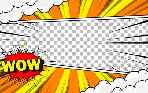 Comic background. Pop art style sunburst halftone pattern. Vector illustratio 스톡 일러스트