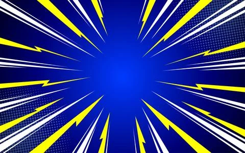 Comic background. Pop art texture. Anime design with explosion effect for p.. Illustrazione stock