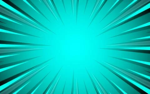 Comic background with radial rays and halftone effect. Vector illustration. Stock Illustration