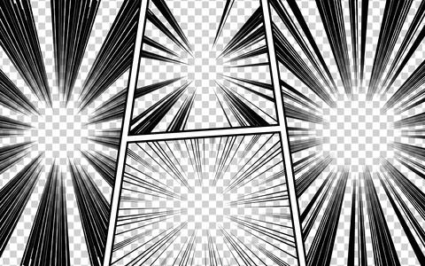 Comic background set. comic book with halftone elements. Retro Pop Art Styl.. Stock Illustration