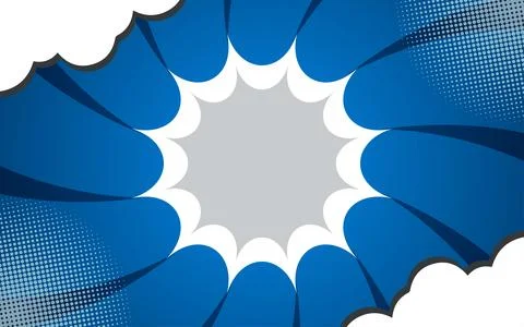 Comic background with speech bubbles and halftones. Vector illustration 스톡 일러스트
