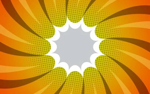 Comic background with speech bubbles and halftones. Vector illustration 스톡 일러스트