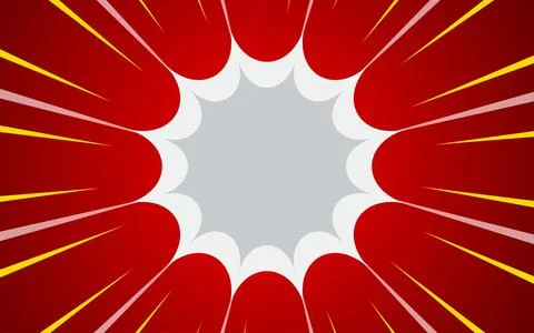 Comic background with speech bubbles and halftones. Vector illustration Illustrazione stock