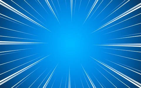 Comic background with speed ray and halftone effects. Vector illustration. Stock Illustration