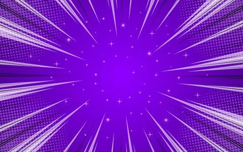 Comic background with speed ray and halftone effects. Vector illustration. Stock Illustration