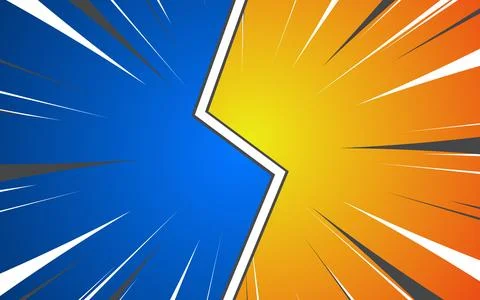 Comic background for versus or VS banner background template Stock Illustration