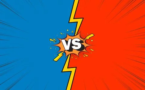 Comic background for versus or VS banner background template Stock Illustration