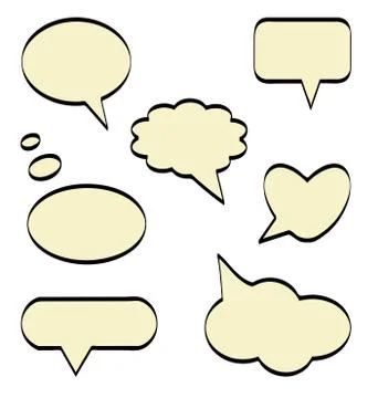 Comic balloons Stock Illustration