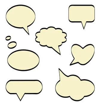 Comic balloons Stock Photos