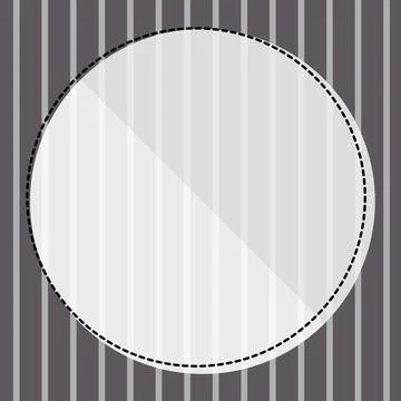 Comic Blank Speech Bubble With Copy Space Over Circular Color Background Design Stock Illustration