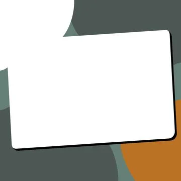 Comic Blank Speech Bubble With Copy Space Over Circular Color Background Design Illustrazione stock