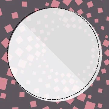 Comic Blank Speech Bubble With Copy Space Over Circular Color Background Design Stockillustratie