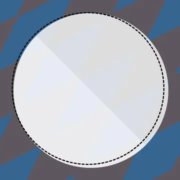 Comic Blank Speech Bubble With Copy Space Over Circular Color Background Design Stockillustratie